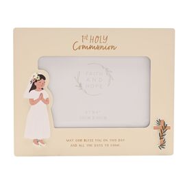 Faith & Hope Photo Frame 6'' x 4'' - Communion Girl
