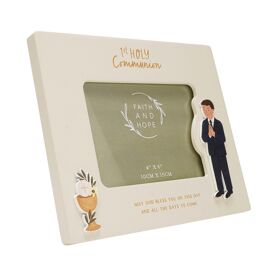 Faith & Hope Photo Frame 6'' x 4'' - Communion Boy