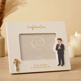 Faith & Hope Photo Frame 6'' x 4'' - Confirmation Boy