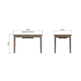 1.25M Butterfly Extending Table
