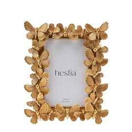 Hestia Butterfly Design Resin Photo Frame 4" x 6"