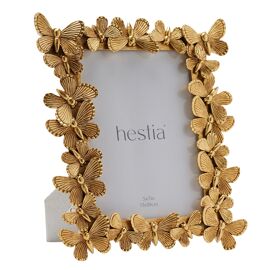 Hestia Butterfly Design Resin Photo Frame 5" x 7"