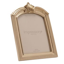 Impressions Champagne Gold Winged Arch Resin Photo Frame 5" x 7"