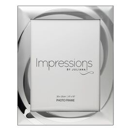 2 Tone Silverplated Photo Frame Swirl Design 8" x 10"