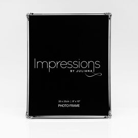 Silverplate Photo Frame with Decorative Corner 8" x 10"