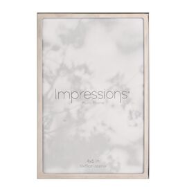 Impressions Silver Metal Photo Frame 4" x 6"
