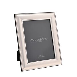 Impressions Silver Plated Border Edge Photo Frame 6" x 8"