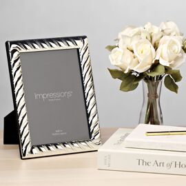 Impressions Silver Plated Swirl Textured Photo Frame 6" x 8"