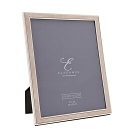 Elegance Metal Plated Champagne Faux Shagreen Photo Frame - 8" x 10"