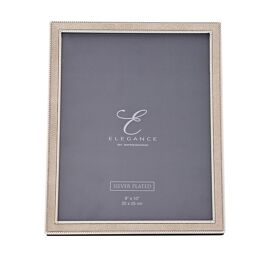Elegance Metal Plated Champagne Faux Shagreen Photo Frame - 8" x 10"