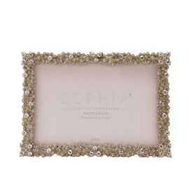 Sophia Cluster Rectangular Photo Frame 4" x 6"
