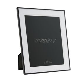 Impressions Black Aluminium Photo Frame - 8" x 10"