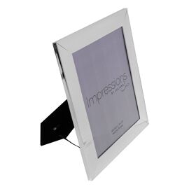 Impressions Silverplated Ridged Design Frame 8" x 10"