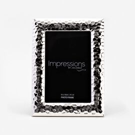 Impressions Silverplated Textured Photo Frame 4" x 6"