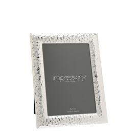 Impressions Silverplated Textured Photo Frame 5" x 7"