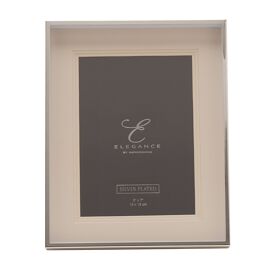 Elegance Silverplated Triple Layer Mount Photo Frame 5" x 7"