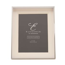 Elegance Silverplated Triple Layer Mount Photo Frame 6" x 8"