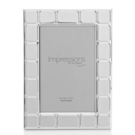 Impressions Tile Pattern Silverplated Frame 4" x 6"