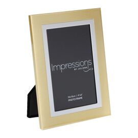 2 toned brushed Gold/Silver allum.P/Frame 4" x 6" *(48/72)*