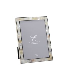 Elegance Metal & Mother of Pearl 5" x 7" Frame Gift Boxed