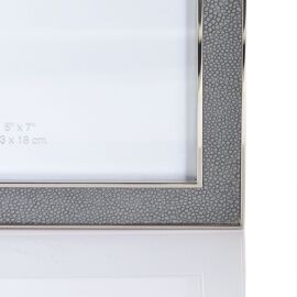 Elegance Hinged Shagreen Double Photo Frame 5" x 7"