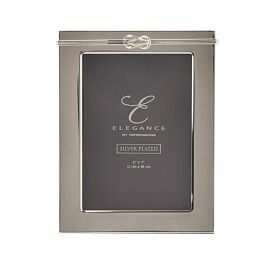 Elegance Silver Plated Love Knot Frame 5" x 7"