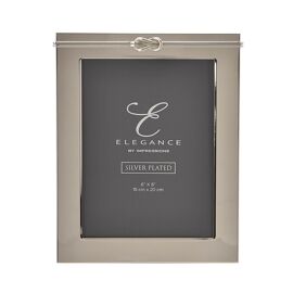 Elegance Silver Plated Love Knot Frame 6" x 8" *(24/12)*