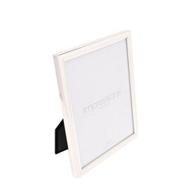 Impressions Silver Plated Frame with White Epoxy - 6" x 8"