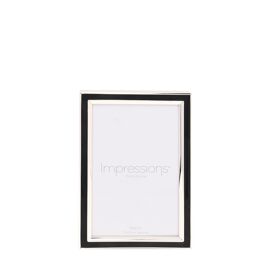 Impressions Silver Plated Frame with Black Epoxy - 4" x 6"