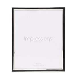 Impressions Silver Plated Frame with Black Epoxy - 8" x 10"