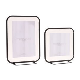 Impressions Set of 2 Frames - 4" x 4" and 4"x 6" Black