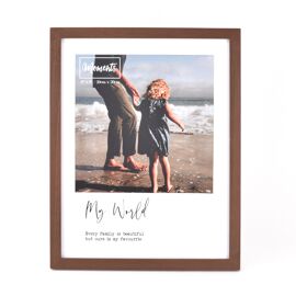 Moments Wooden Photo Frame with Mount 8" x 8" - My World