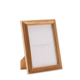 Impressions Wooden Photo Frame with White Trim  5" x 7"