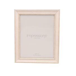Impressions Photo Frame White Finish Chamfered Edge 8" x 10"