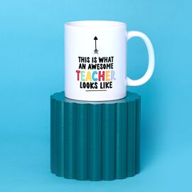 Hullabaloo Mug 11oz "Awesome Teacher" MADE TO ORDER