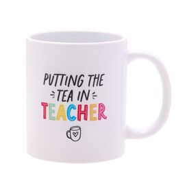 Hullabaloo Mug 11oz "Putting the Tea in Teacher"