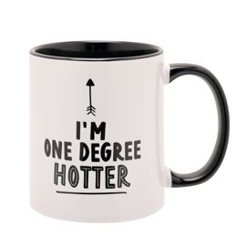 Hullabaloo Graduation Mug Black Inside 11oz - I'm One Degree Hotter