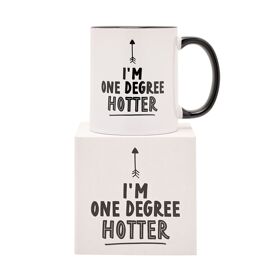 Hullabaloo Graduation Mug Black Inside 11oz - I'm One Degree Hotter