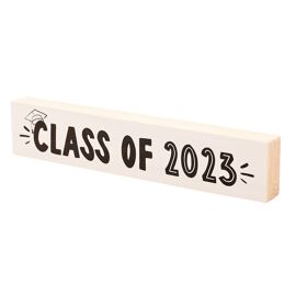 Hullabaloo Graduation Redwood Plaque 20cm x 4cm - Class Of 2023