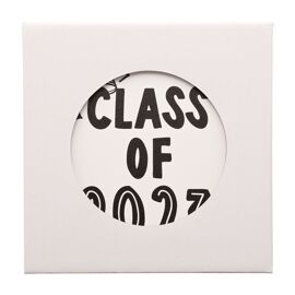 Hullabaloo Graduation White Square Coaster Ceramic & Cork - Class Of 2023