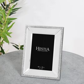 Hestia Mirror Glass Photo Frame 4" x 6"