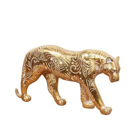 Gold Finish Cat Figurine 7.5cm