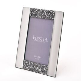 Hestia Diamante and Mirrored Photo Frame 4" x 6"