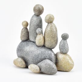 Hestia Pebble Family Figurine