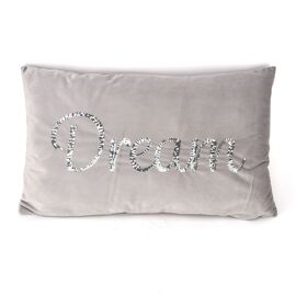 Hestia Velvet Cushion with Sequin 'Dream' 30cm