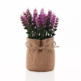 Small Faux Plant in Hessian Bag 15cm