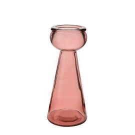 **MULTI 6** Hestia Pink Recycled Glass Tapered Vase