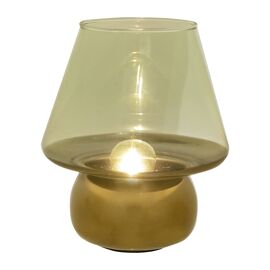 Hestia Green & Gold LED Lamp 20.5cm