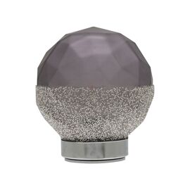 Hestia Cool Grey Glass LED Light 16cm