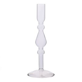 Hestia Glass Dinner Candle Holder